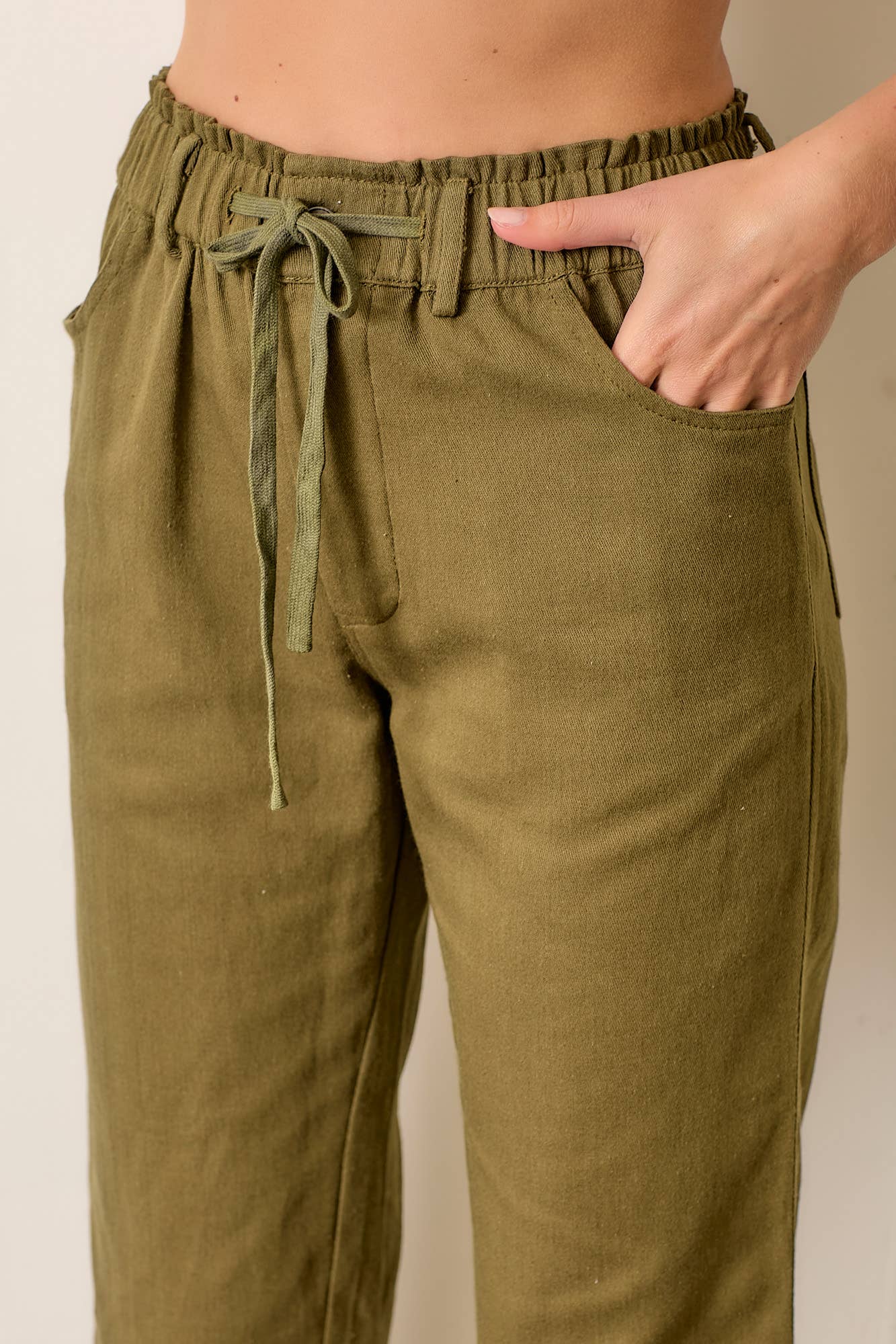 Olive Oil | Drawstring Pant - Plus