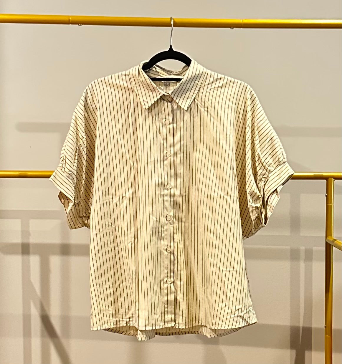 White Mocha | Short Sleeve Button-Up