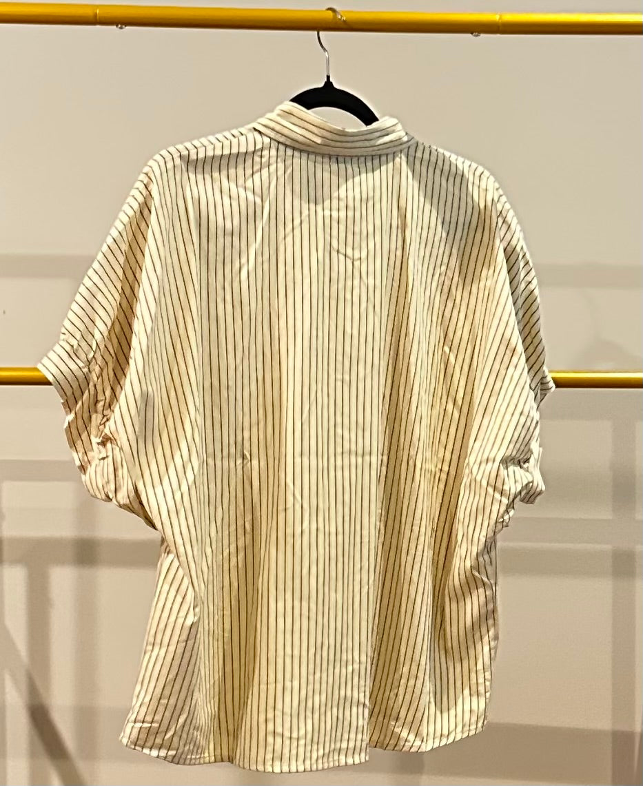 White Mocha | Short Sleeve Button-Up