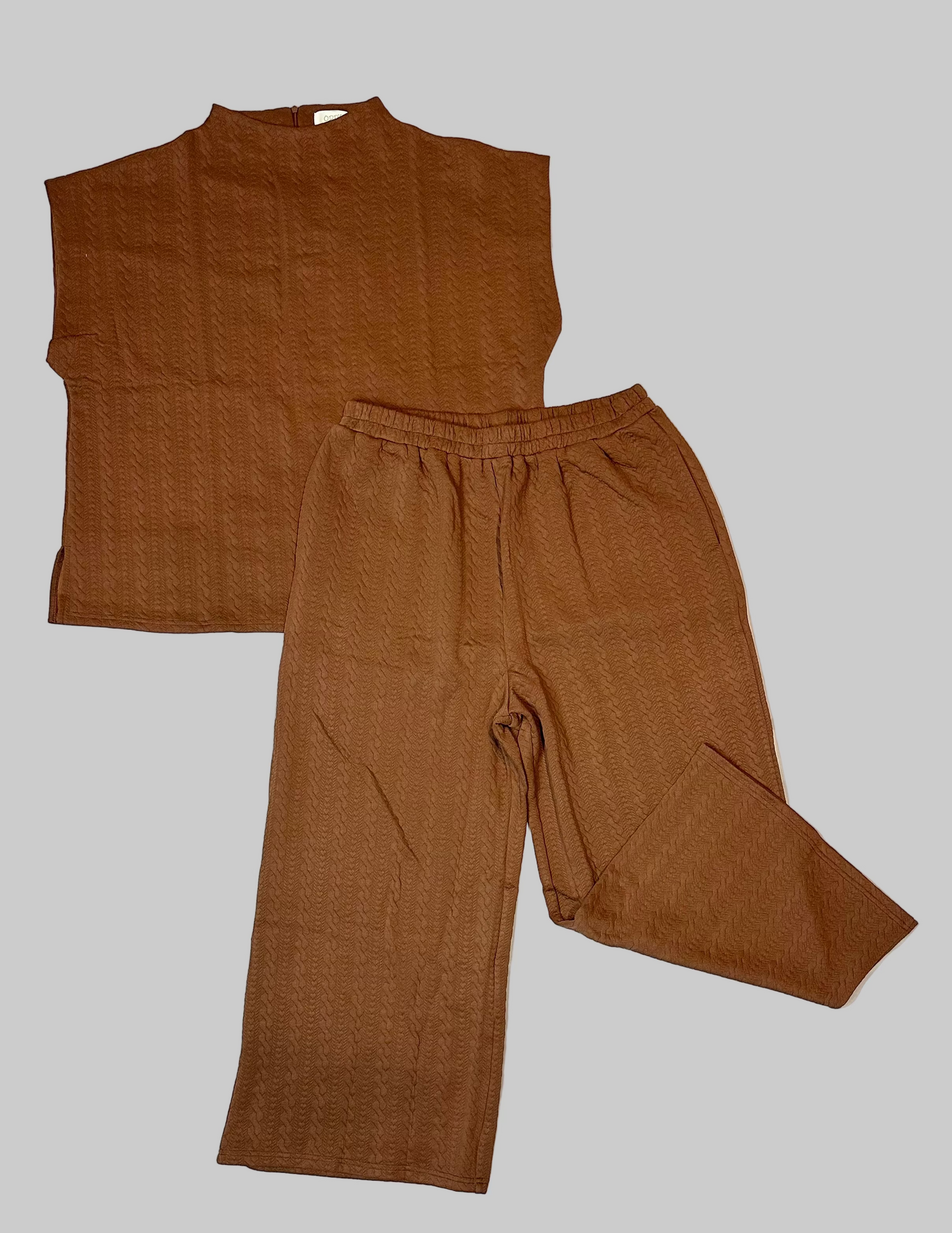 Mocha Muse | Soft Cable Two-Piece Set - Plus