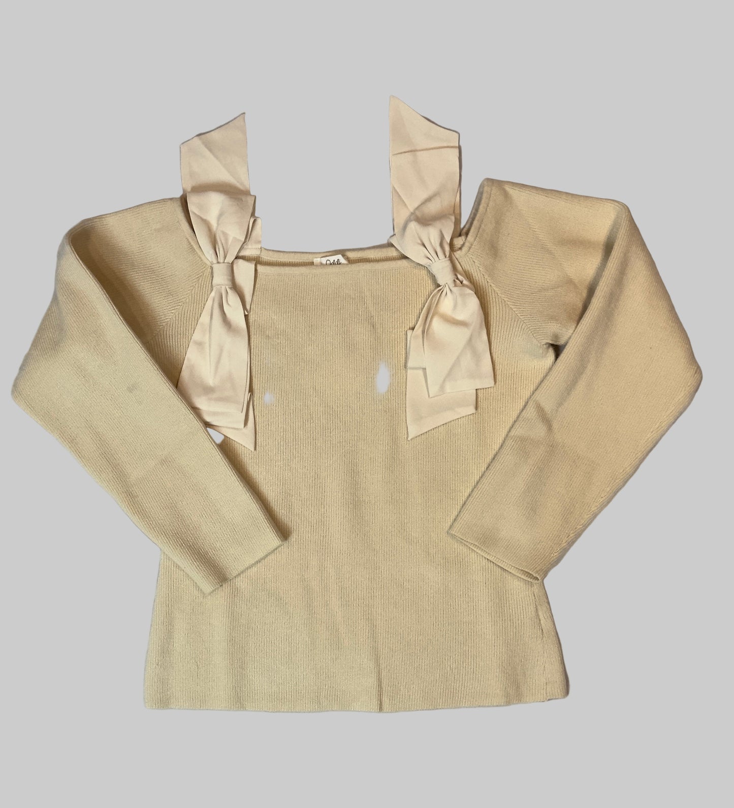 Vanilla Bow Charm | Knit Sweater – Plus